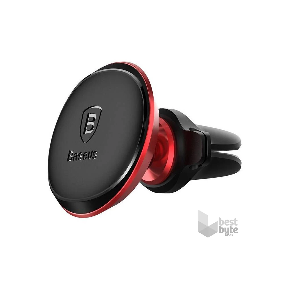 Baseus C40141201913-00 univerzális fekete/piros szellőzőrácsba illeszthető mágneses telefontartó