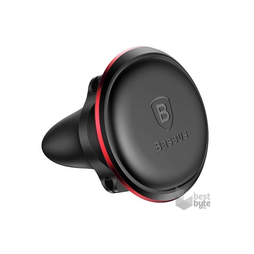 Baseus C40141201913-00 univerzális fekete/piros szellőzőrácsba illeszthető mágneses telefontartó