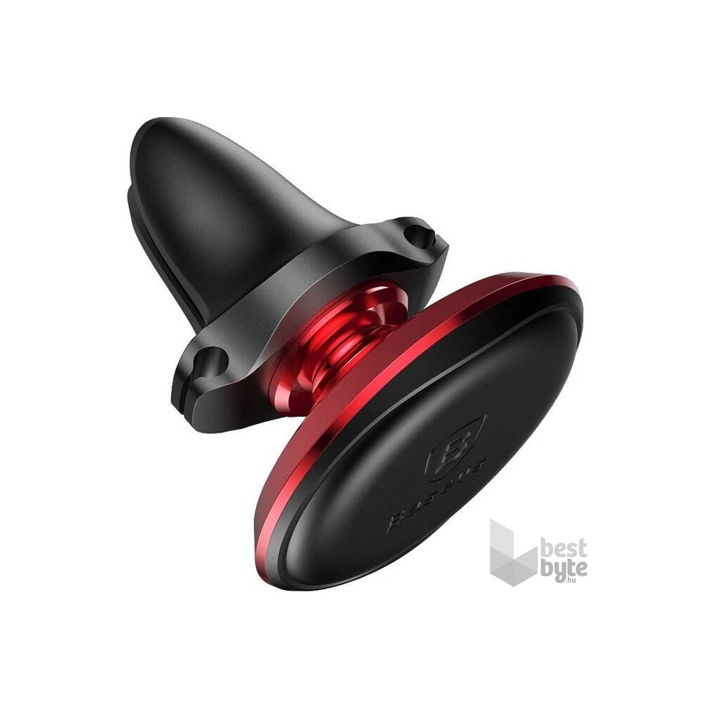 Baseus C40141201913-00 univerzális fekete/piros szellőzőrácsba illeszthető mágneses telefontartó