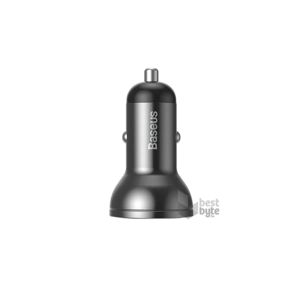 Baseus CCBX-0G 24W 4,8A 2xUSB szürke autós töltő