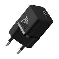 Baseus CCGN050101 GaN5 20W USB/USB C fekete töltő