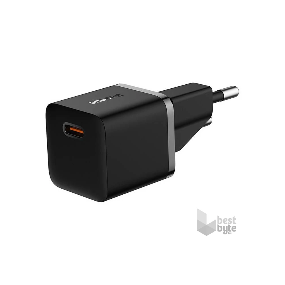 Baseus CCGN050101 GaN5 20W USB/USB C fekete töltő
