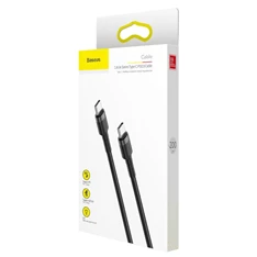 Baseus CATKLF-HG1 Cafule 2m Type-C fekete-szürke adat és töltőkábel