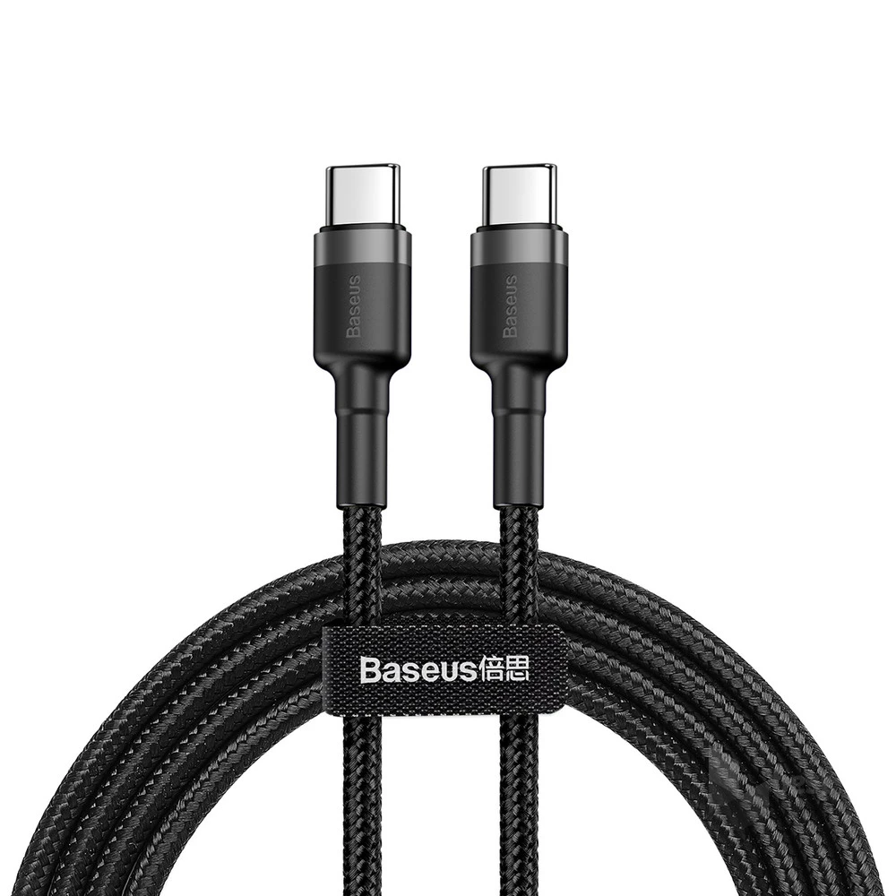 Baseus CATKLF-HG1 Cafule 2m Type-C fekete-szürke adat és töltőkábel