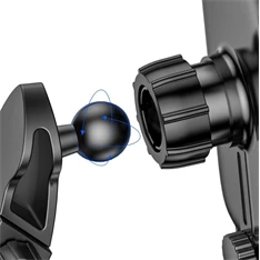 Baseus Car Mount 4,7-6,5" vezeték nélküli fekete autós Qi töltő és telefontartó (Újracsomagolt)