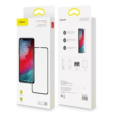 Baseus Full-coverage iPhone XR 6.1 fekete 0.3 mm edzettüveg kijelzővédő fólia