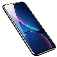 Baseus Full-coverage iPhone XR 6.1 fekete 0.3 mm edzettüveg kijelzővédő fólia