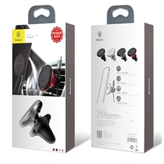 Baseus Magnetic Air Vent univerzális mágneses fekete autós telefon tartó