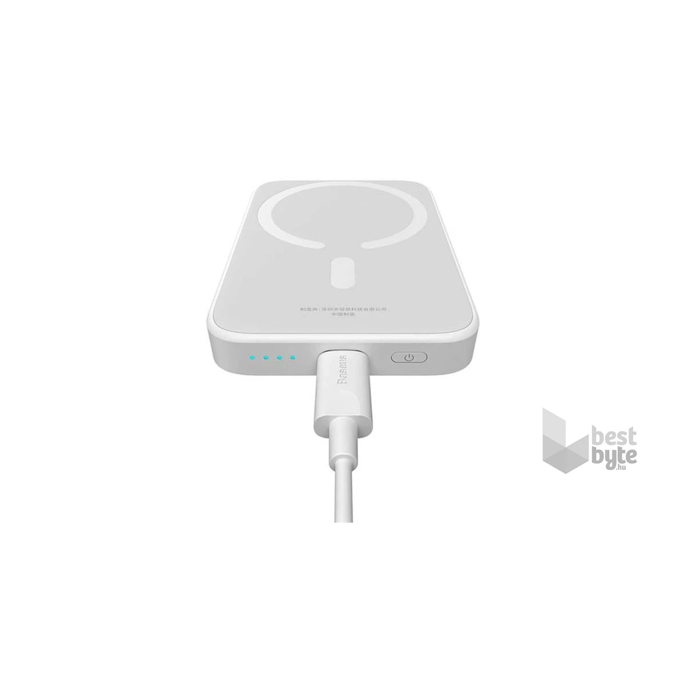 Baseus P10059002223-00 Magnetic Mini 6000mAh 20W MagSafe fehér power bank