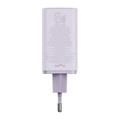 Baseus P10162701533-00 GAN6 Pro 65W lila hálózati gyorstöltő adapter