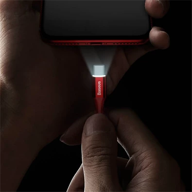 Baseus Rapid Series 2A 25cm USB Type-C piros töltő és adatkábel