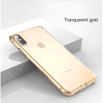 Baseus Simplicity Series iPhone XR arany/átlátszó TPU tok