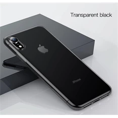 Baseus Simplicity Series iPhone Xs fekete-átlátszó TPU tok