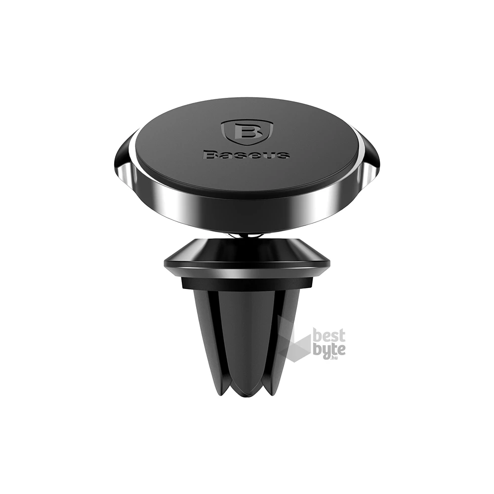 Baseus Small Ears Series szellőzőrácsba rögzíthető fekete mágneskorong