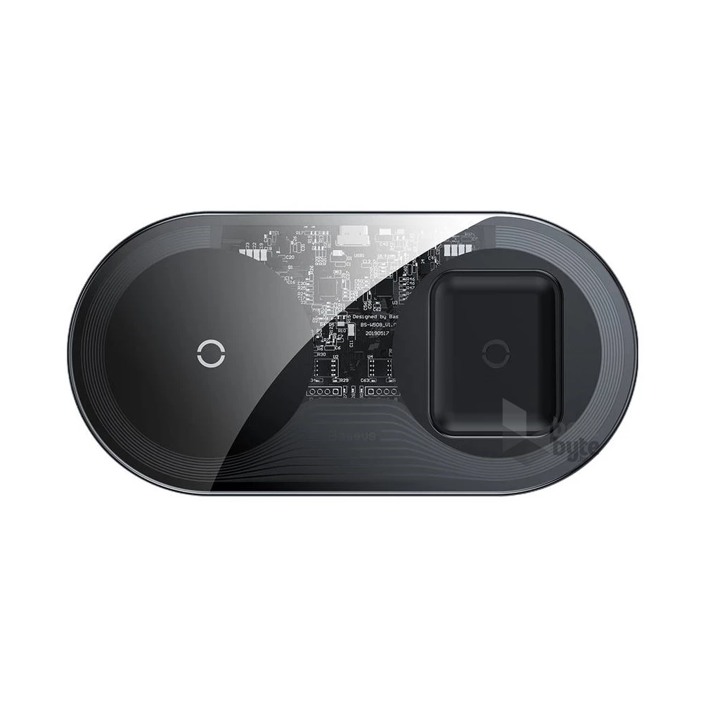 Baseus Simple 18W fekete vezeték nélküli telefon/airpod töltő