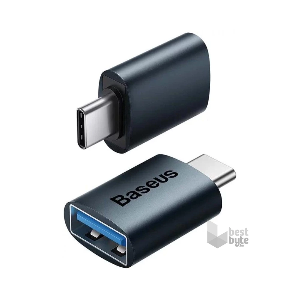 Baseus ZJJQ000003 Ingenuity USB C - USB A kék OTG adapter