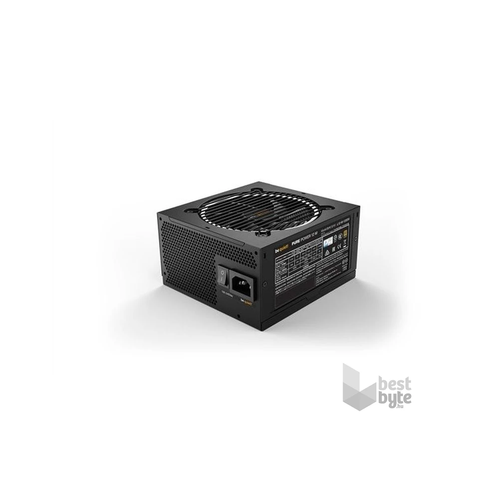 Be Quiet! 1200W - PURE POWER 12 M (80+ Gold, ATX3.0) fekete tápegység