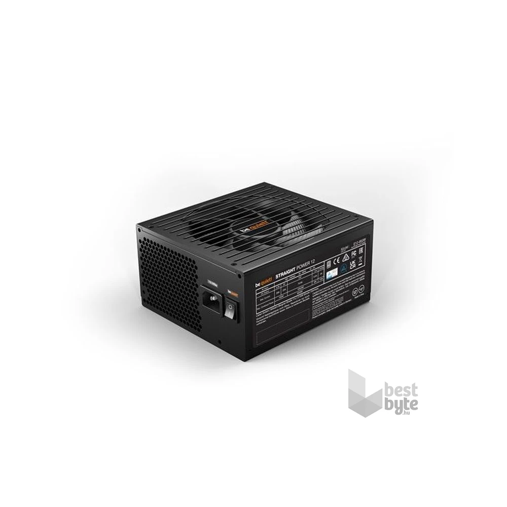 Be Quiet! 850W - STRAIGHT POWER 12 Platinum (80+ Platinum, ATX3.0, moduláris) fekete tápegység