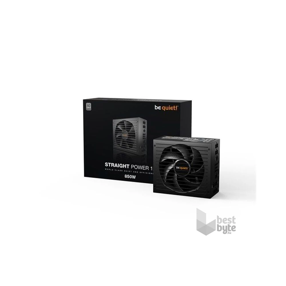 Be Quiet! 850W - STRAIGHT POWER 12 Platinum (80+ Platinum, ATX3.0, moduláris) fekete tápegység