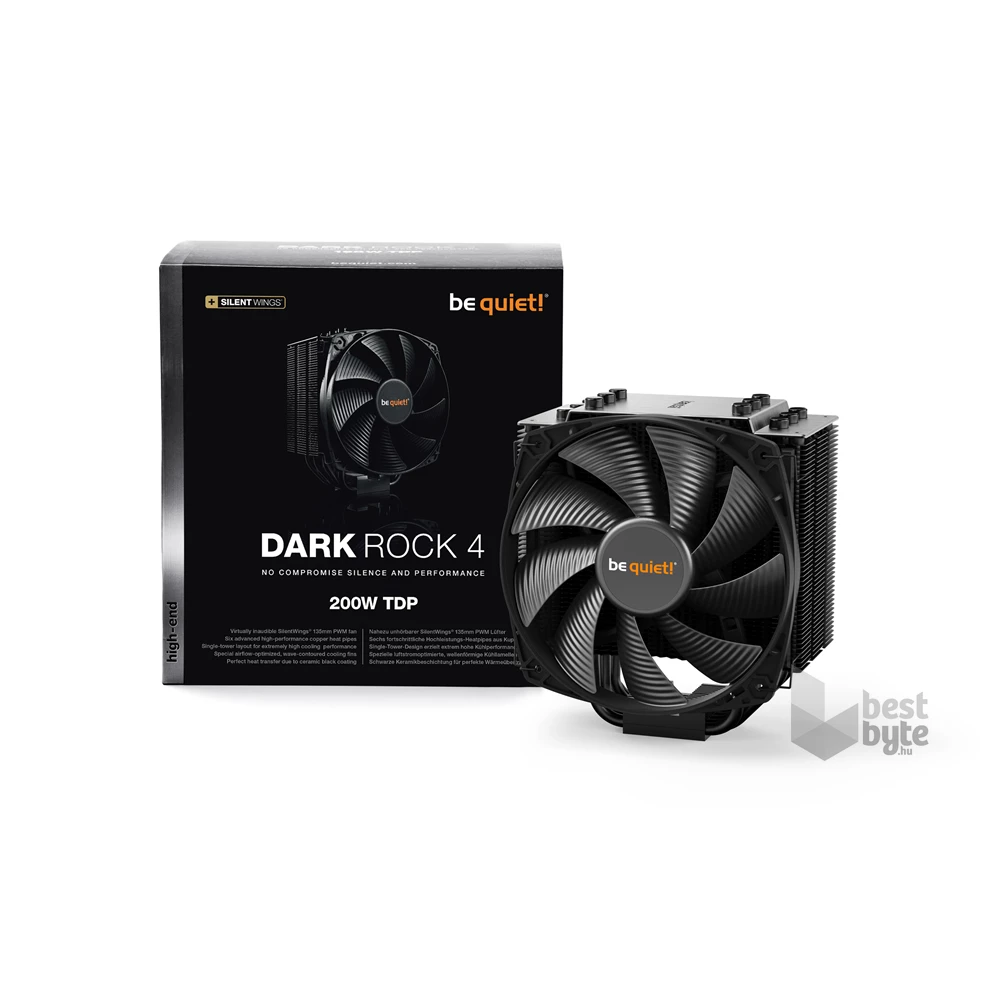 Be Quiet! DARK ROCK 4 135mm processzor hűtő