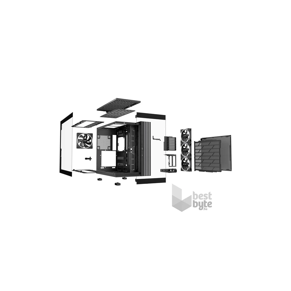 Be Quiet! LIGHT BASE 900 FX fekete (táp nélküli) ablakos ATX ház