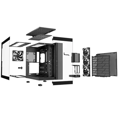 Be Quiet! LIGHT BASE 900 FX fekete (táp nélküli) ablakos ATX ház