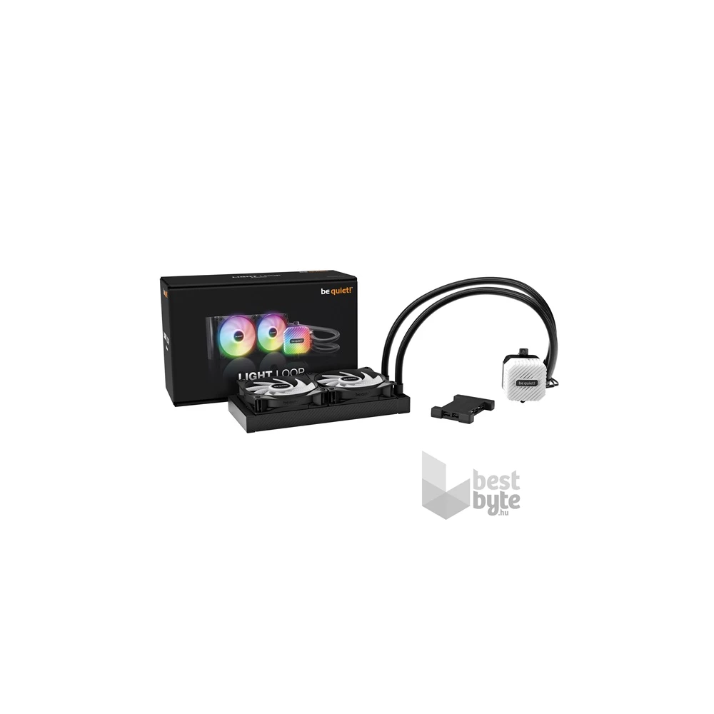 Be Quiet! LIGHT LOOP 2x120mm fekete vízhűtéses processzor hűtő