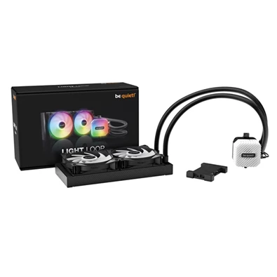 Be Quiet! LIGHT LOOP 2x120mm fekete vízhűtéses processzor hűtő