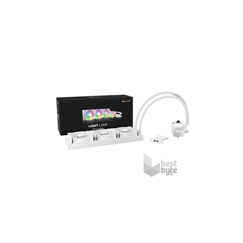 Be Quiet! LIGHT LOOP 3x120mm fehér vízhűtéses processzor hűtő