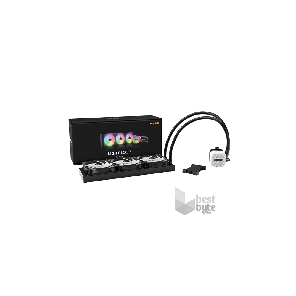 Be Quiet! LIGHT LOOP 3x120mm fekete vízhűtéses processzor hűtő