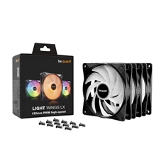 Be Quiet! LIGHT WINGS 3db 120mm PWM RGB fekete ventilátor