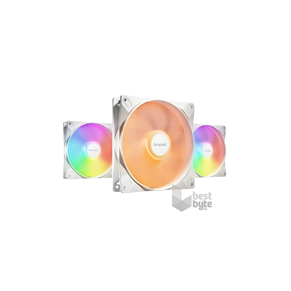 Be Quiet! LIGHT WINGS 3db 140mm PWM RGB fehér ventilátor