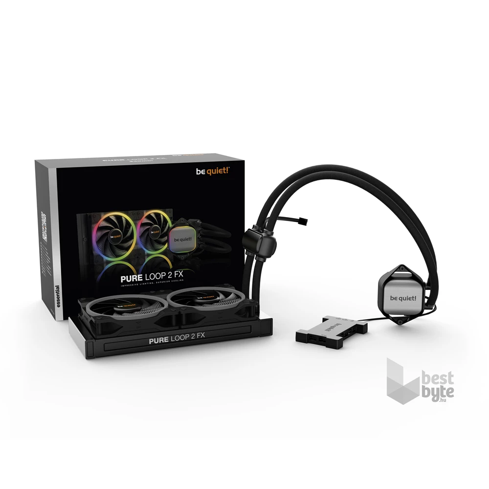 Be Quiet! PURE LOOP 2 FX 240mm 2x120mm ARGB vízhűtéses processzor hűtő