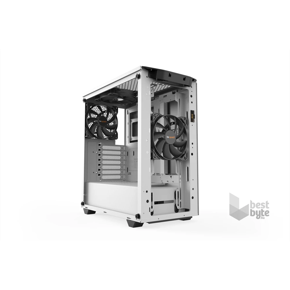 Be Quiet! Pure Base 500DX fehér (táp nélküli) ablakos ATX ház
