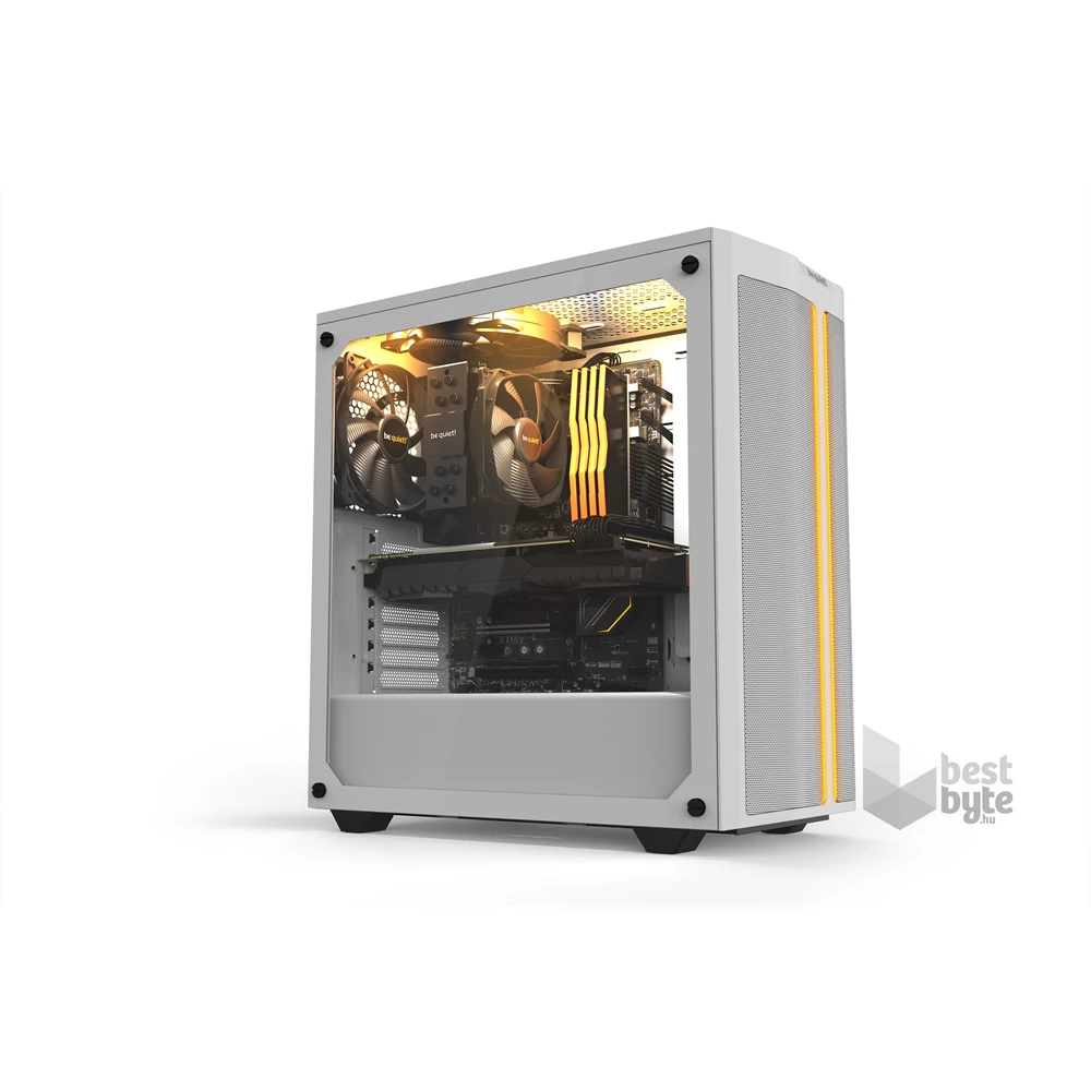 Be Quiet! Pure Base 500DX fehér (táp nélküli) ablakos ATX ház