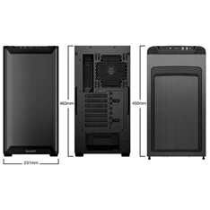 Be Quiet! Pure Base 501 Airflow fekete (táp nélküli) ATX ház