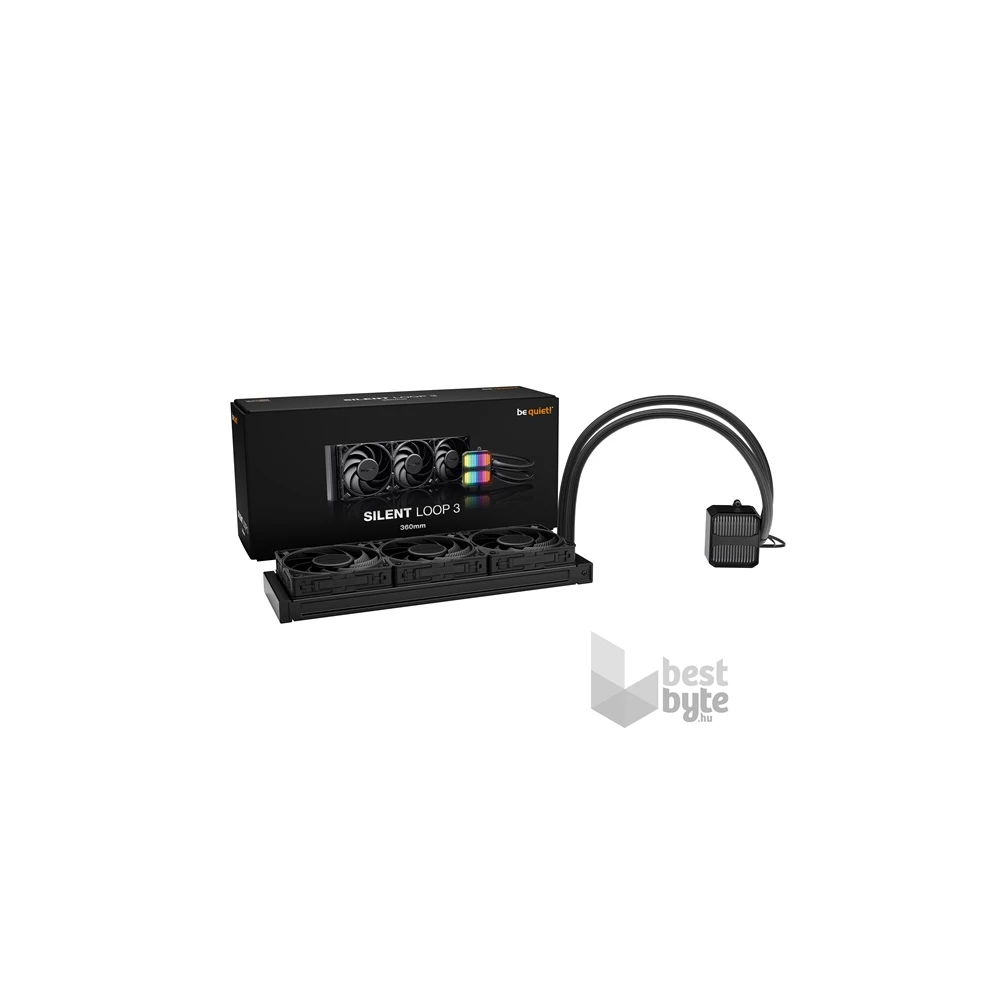 Be Quiet! SILENT LOOP 3 3x120mm fekete vízhűtéses processzor hűtő