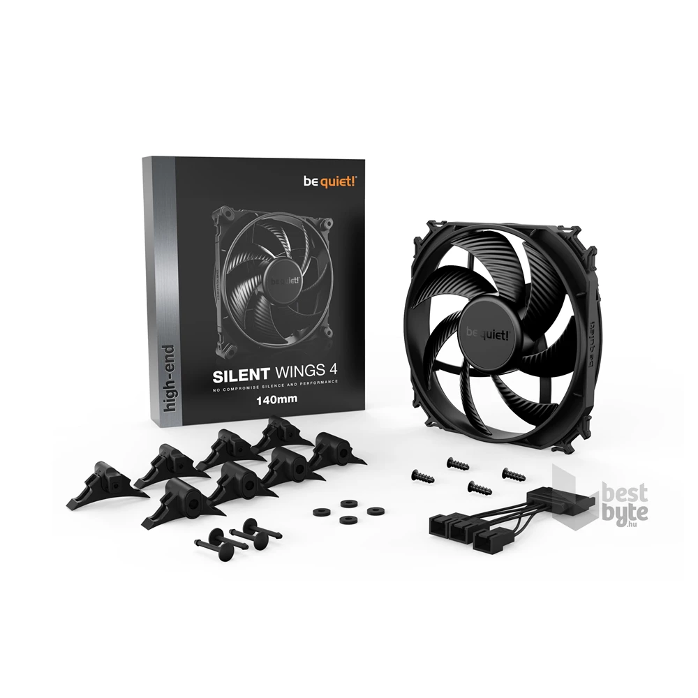 Be Quiet! SILENT WINGS 4 140mm fekete ventilátor