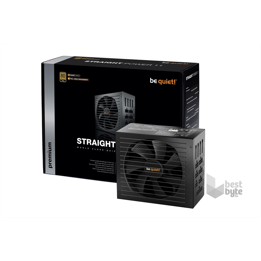 Be Quiet! STRAIGHT POWER 11 1000W 80+ Gold ventillátorral dobozos tápegység