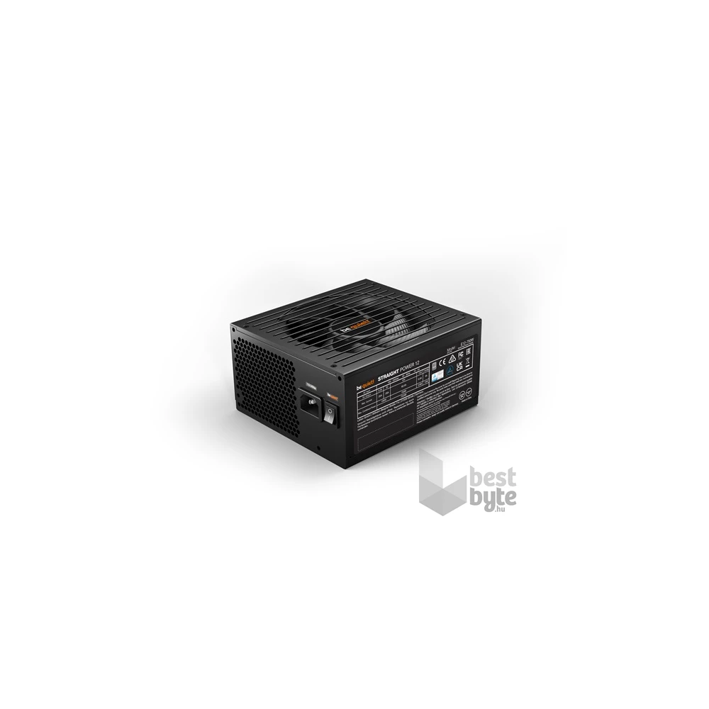 Be Quiet! Tápegység 750W - STRAIGHT POWER 12 Platinum (80+ Platinum, ATX3.0, moduláris, fekete)