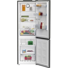 Beko B1RCNA364G szürke, alulfagyasztós, Hűtő:210L, Fagyasztó:106L, hűtőszekrény