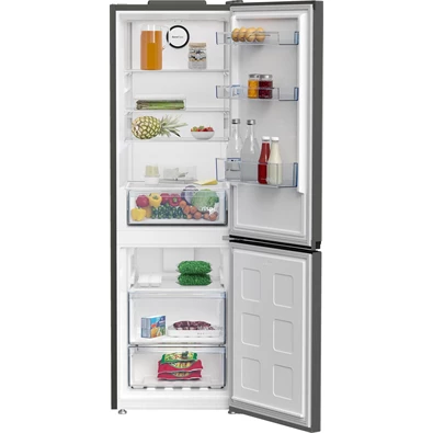 Beko B1RCNA364G szürke, alulfagyasztós, Hűtő:210L, Fagyasztó:106L, hűtőszekrény