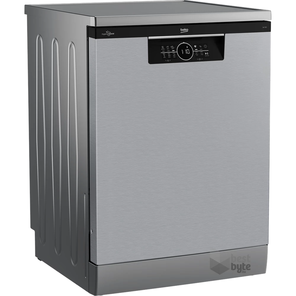 Beko BDFN26530X acélszürke, programok száma: 6, szabadonálló, 15 terítékes mosogatógép 