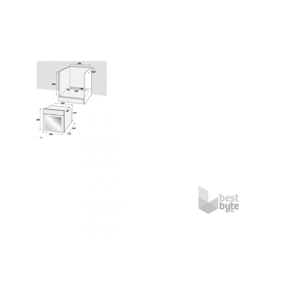 Beko BIE 22300 XP inox, beépíthető, sütőtér: 71L, grill, sütő