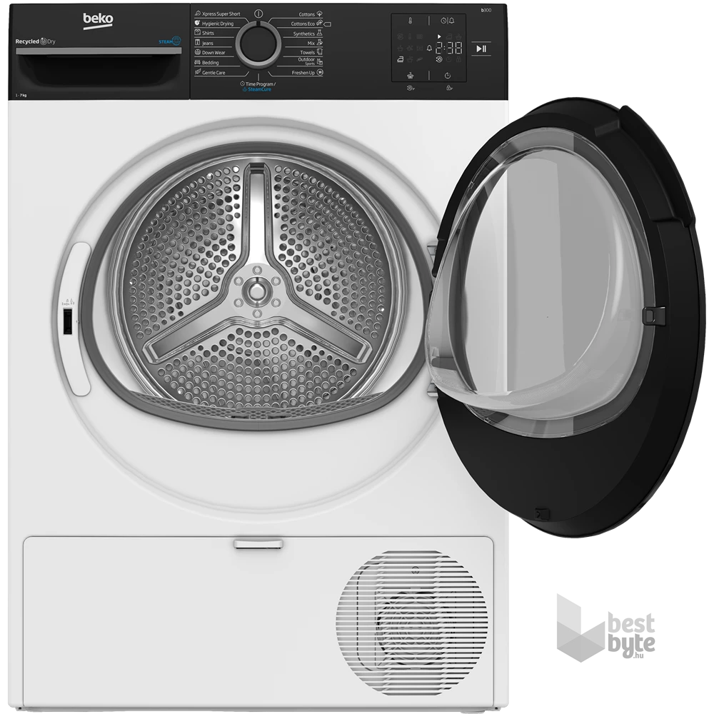 Beko BM3T37239WBB fehér, 7 kg, hőszivattyús, szárítógép