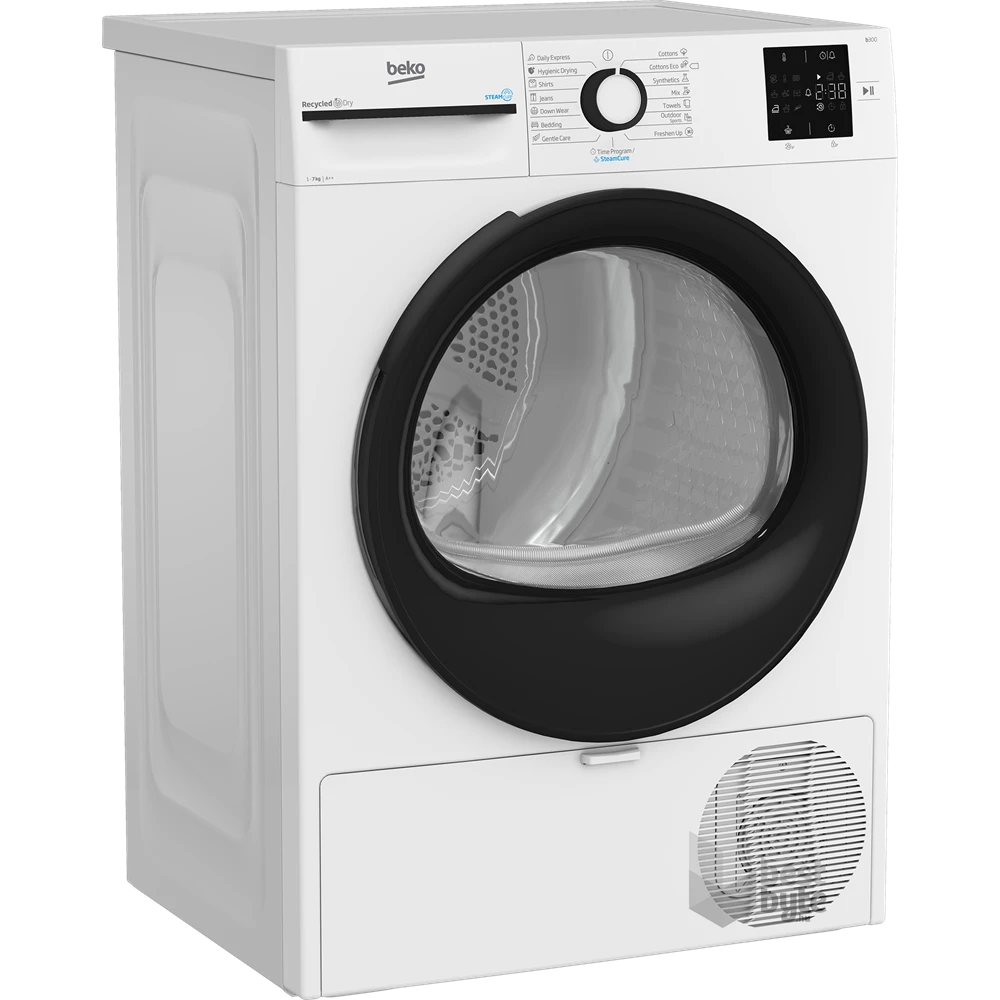 Beko BM3T37239WB fehér, 7 kg, hőszivattyús, szárítógép