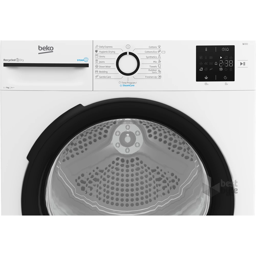 Beko BM3T37239WB fehér, 7 kg, hőszivattyús, szárítógép