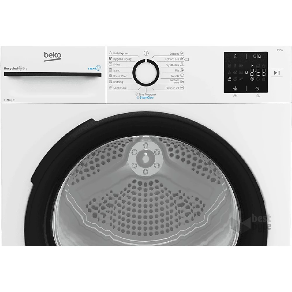 Beko BM3T37239WB fehér, 7 kg, hőszivattyús, szárítógép