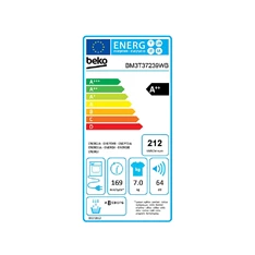 Beko BM3T37239WB fehér, 7 kg, hőszivattyús, szárítógép
