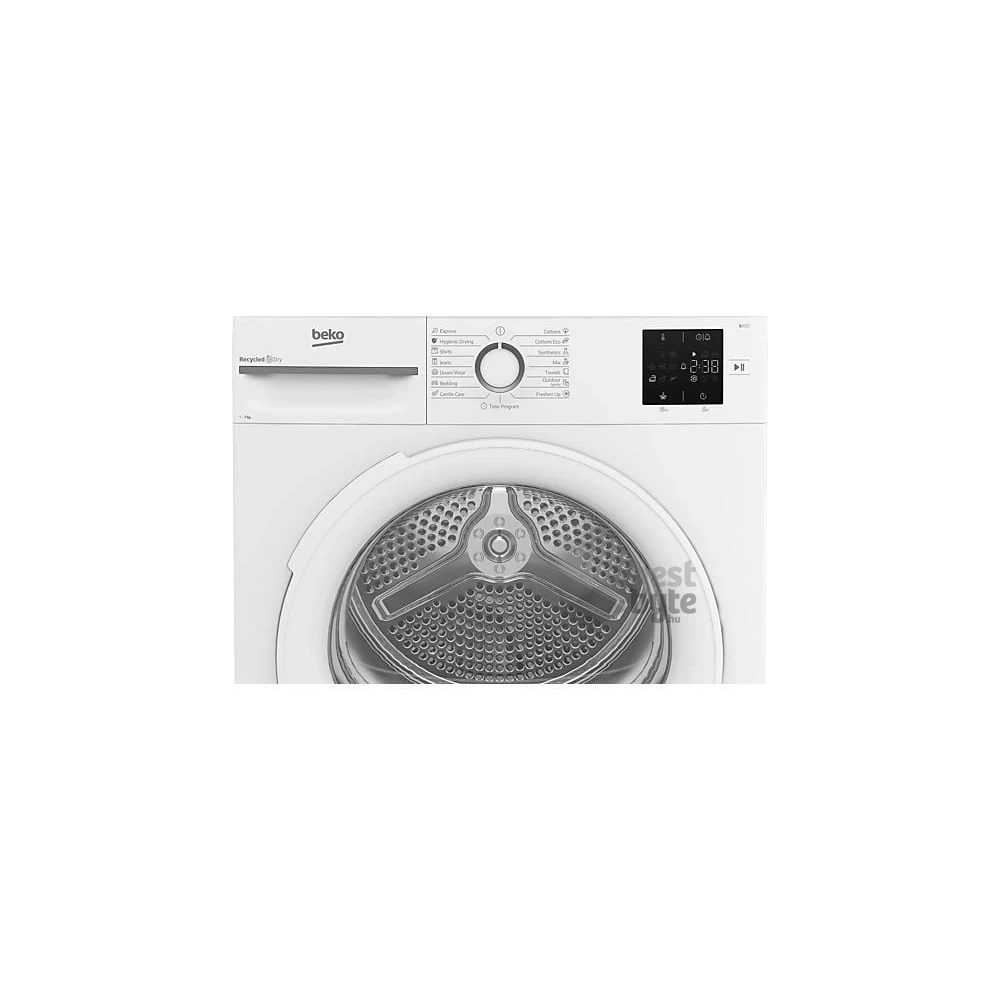 Beko BM3T372E0W fehér, hőszivattyús, 7kg,  szárítógép
